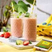 Smoothie à la banane Chiquita et aux fraises