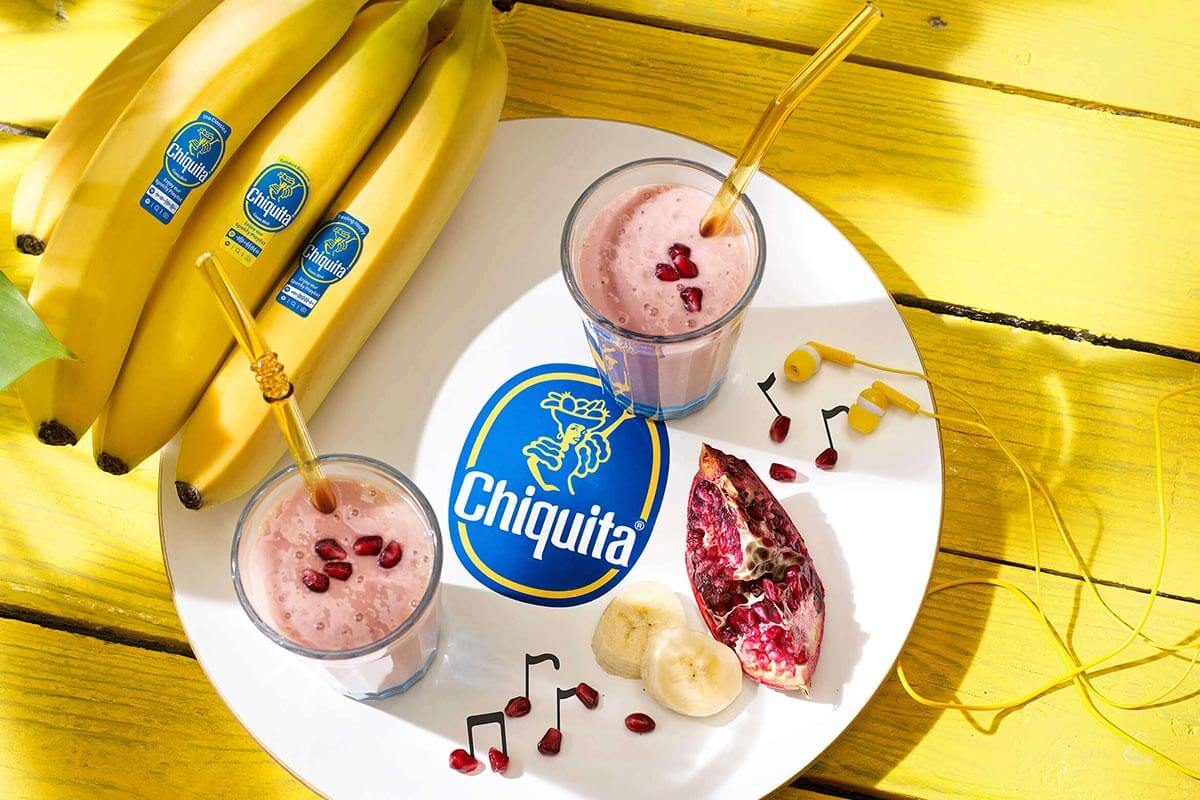 Smoothie à la banane et à la grenade Chiquita