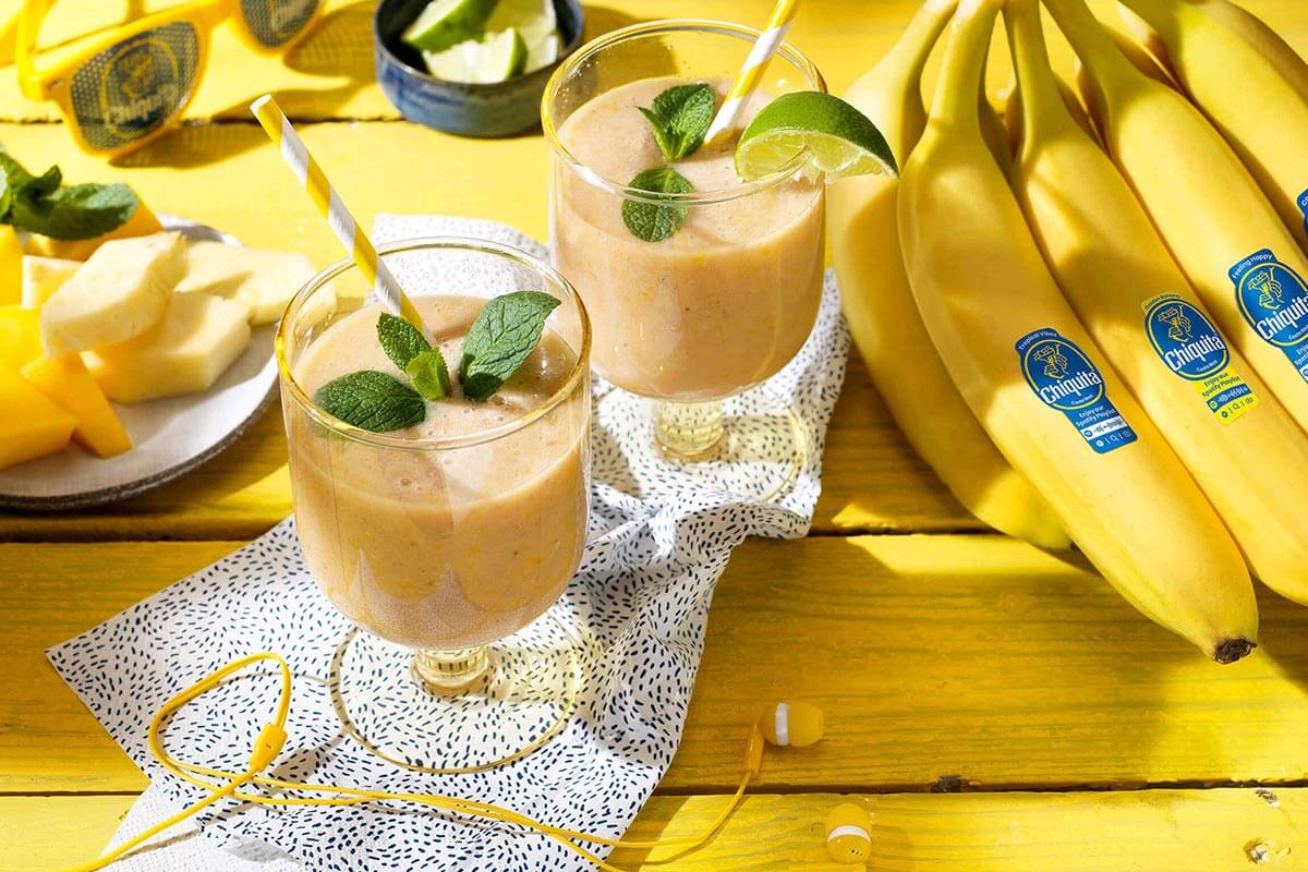 Smoothie tropical à la banane Chiquita et au yaourt