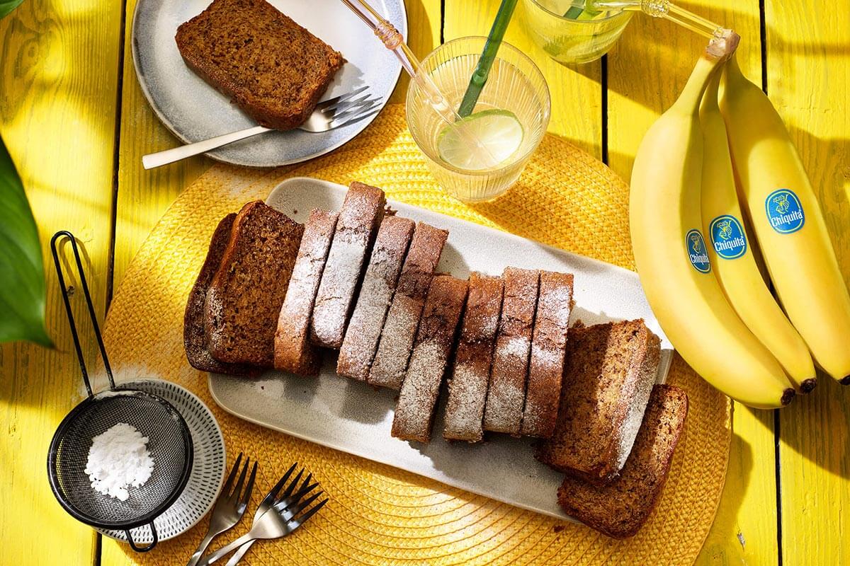 Gâteau aux bananes Chiquita au beurre de cacahuète végétalien