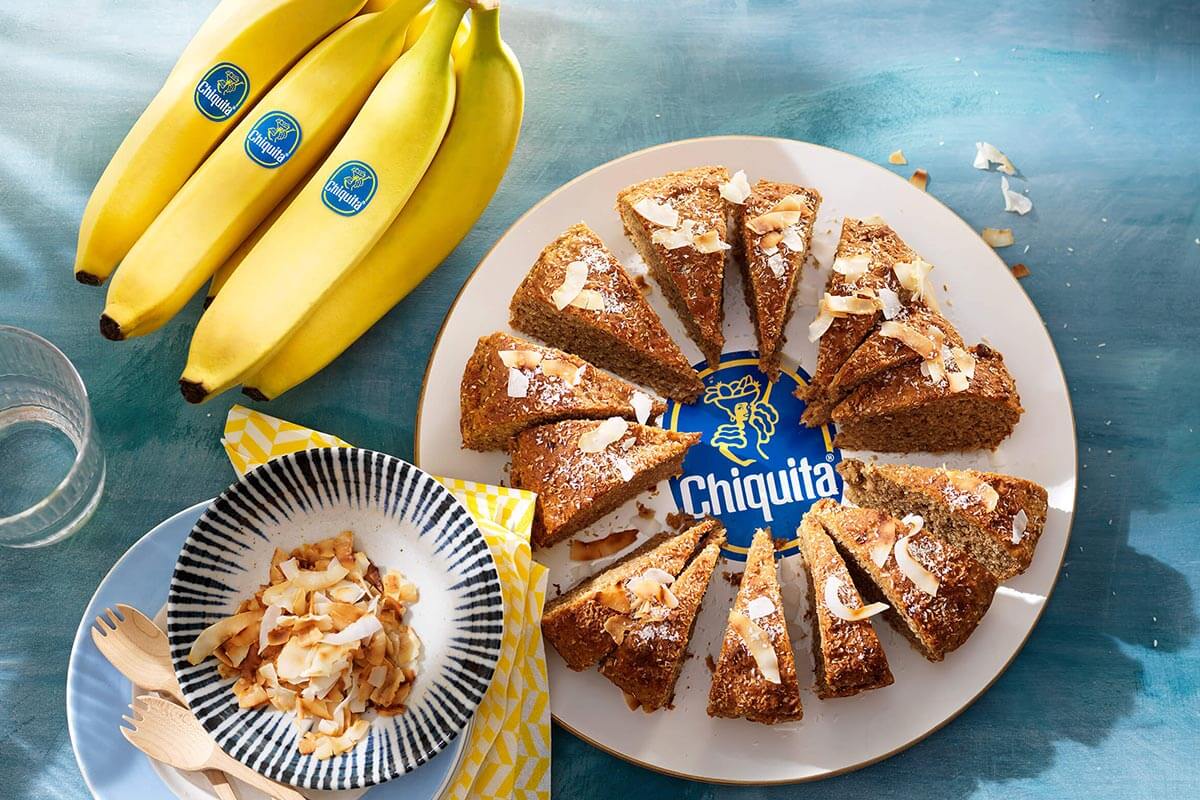 Gâteau aux bananes Chiquita et à la noix de coco