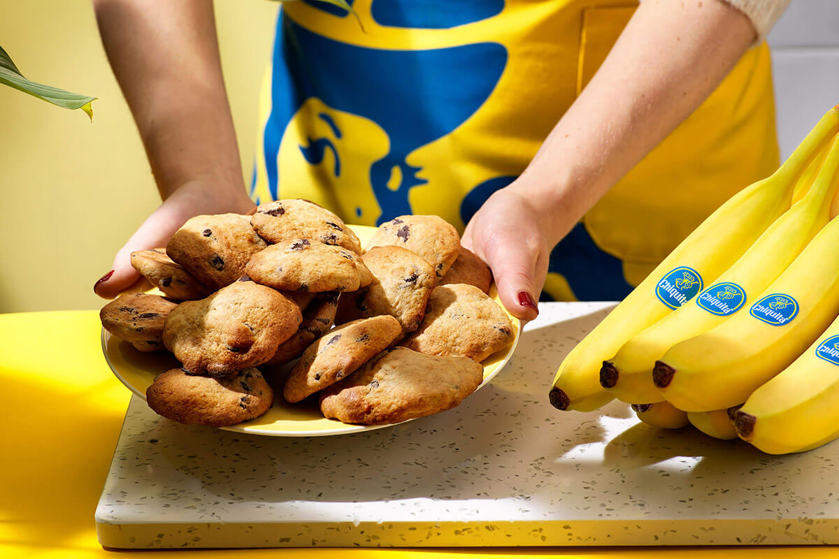 Cookies faciles aux pépites de chocolat à la banane Chiquita