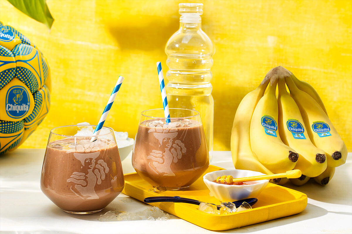 Shake protéiné à la banane Chiquita post-entraînement