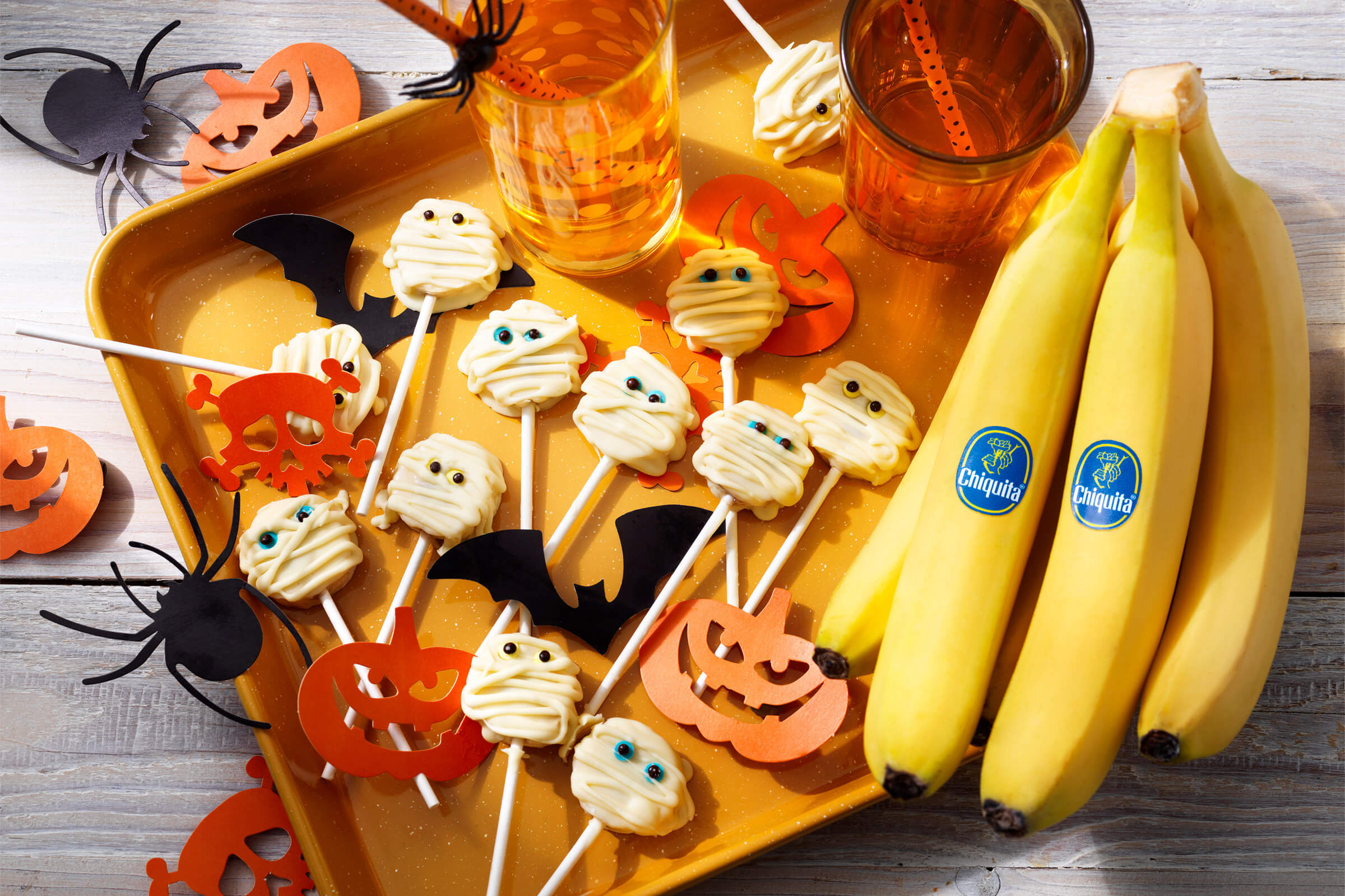 Pop cakes Halloween bananes Chiquita