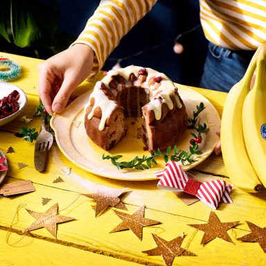 Gâteau aux bananes moelleux de Noël par Chiquita