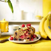 Gâteau aux bananes sans gluten de Chiquita