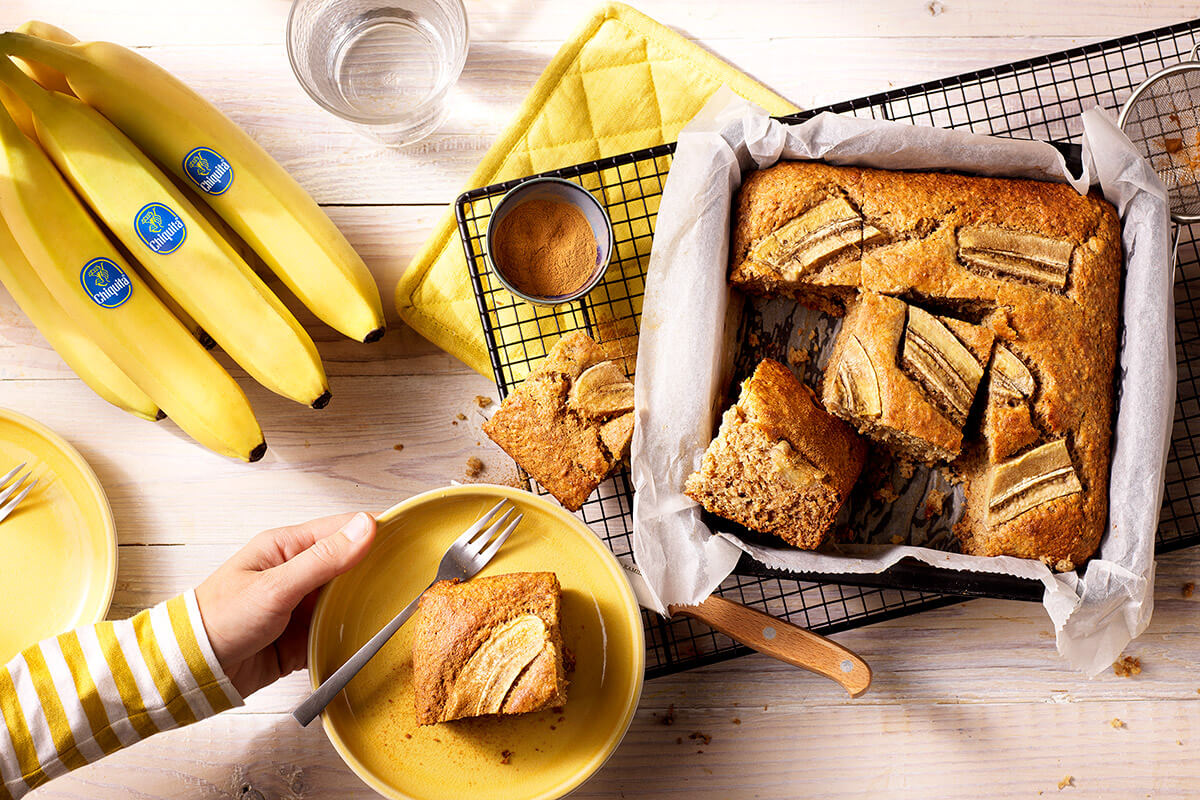 Gâteau aux bananes sain par Chiquita