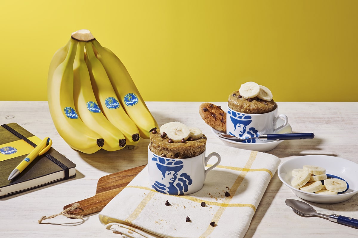 Mug cookie à la banane Chiquita et aux pépites de chocolat