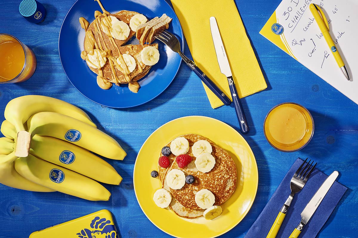 Crêpes protéinés à la banane après l’entraînement, de Chiquita