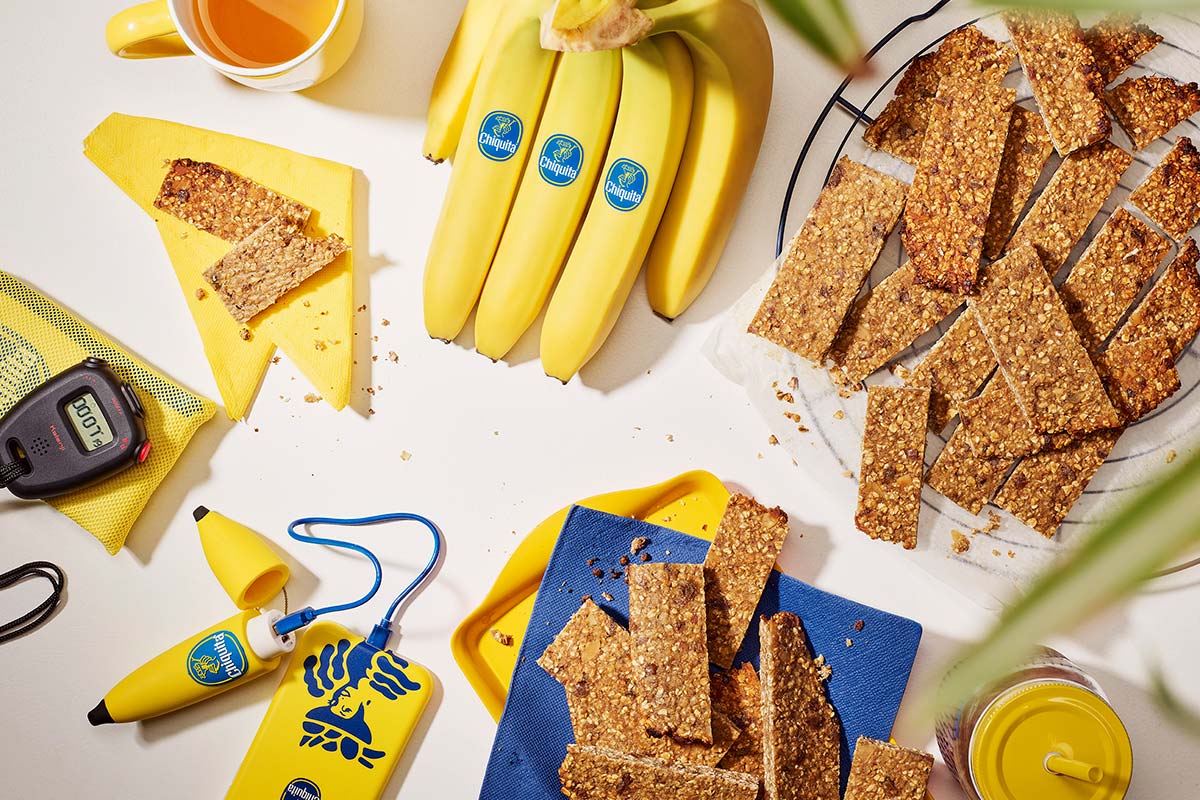 Barres énergétiques pré-entraînement à la banane et aux amandes de Chiquita