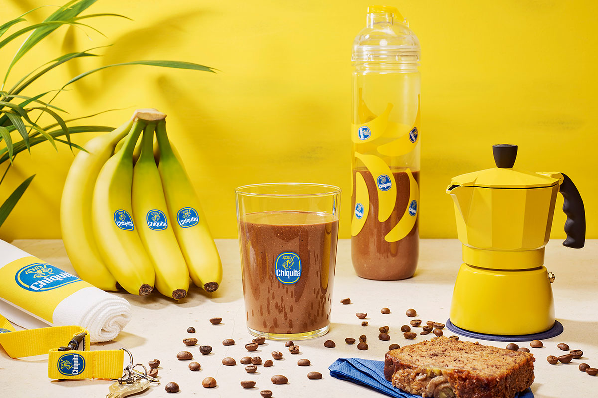 Milk-shake protéiné banane & moka de Chiquita pour l’entraînement