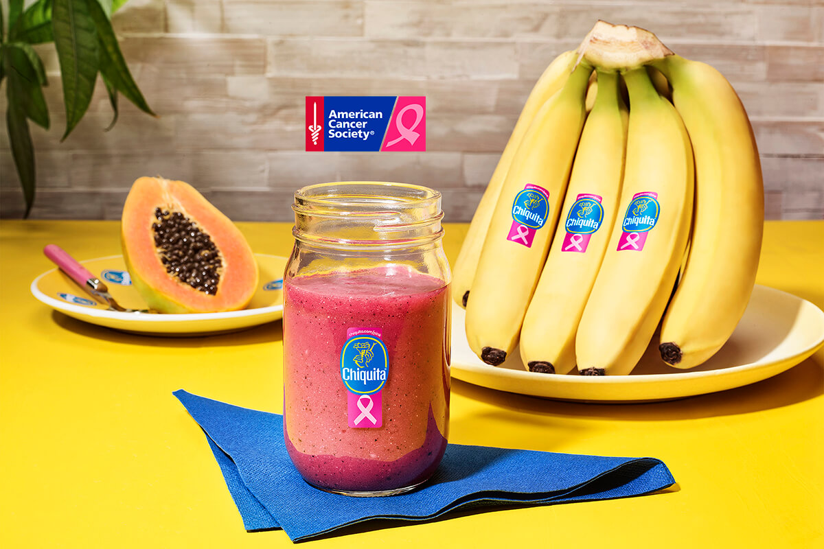 Smoothie à la banane Chiquita et à la papaye