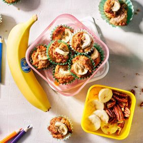 Mini-muffins sains au yaourt et à la banane