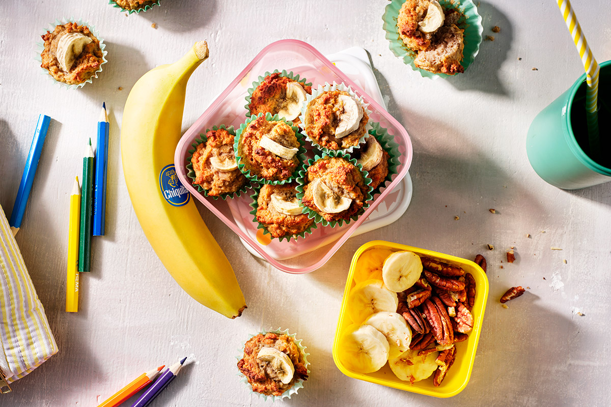 Mini-muffins sains au yaourt et à la banane