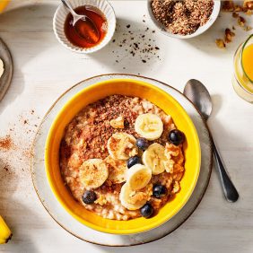 Porridge du lendemain à la banane