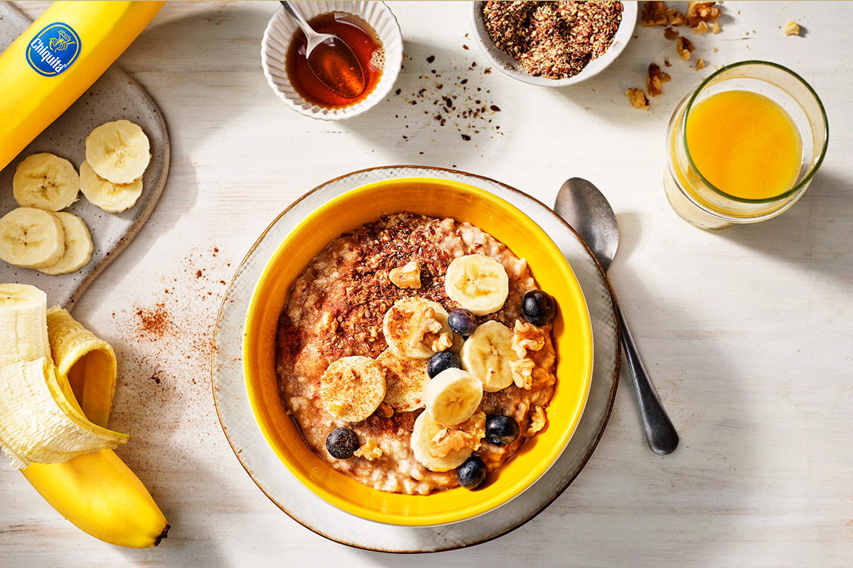 Porridge du lendemain à la banane