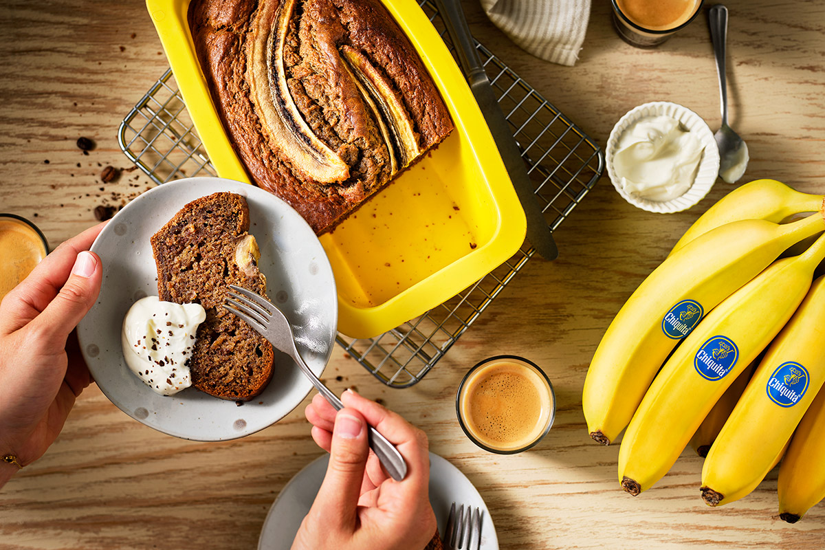 Pain à la banane et au café