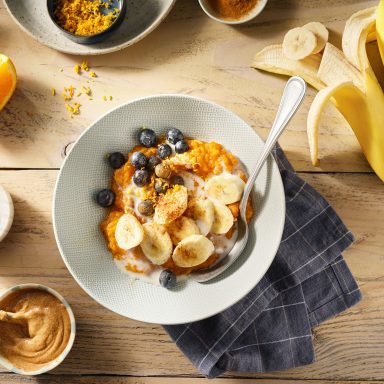 Bol de patate douce et banane Chiquita pour le petit-déjeuner