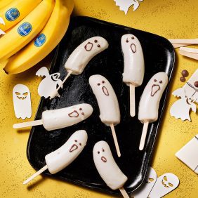 Bananes fantômes glacées au yaourt