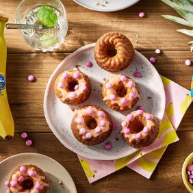 Mini-kouglofs bananes, vanille, ananas