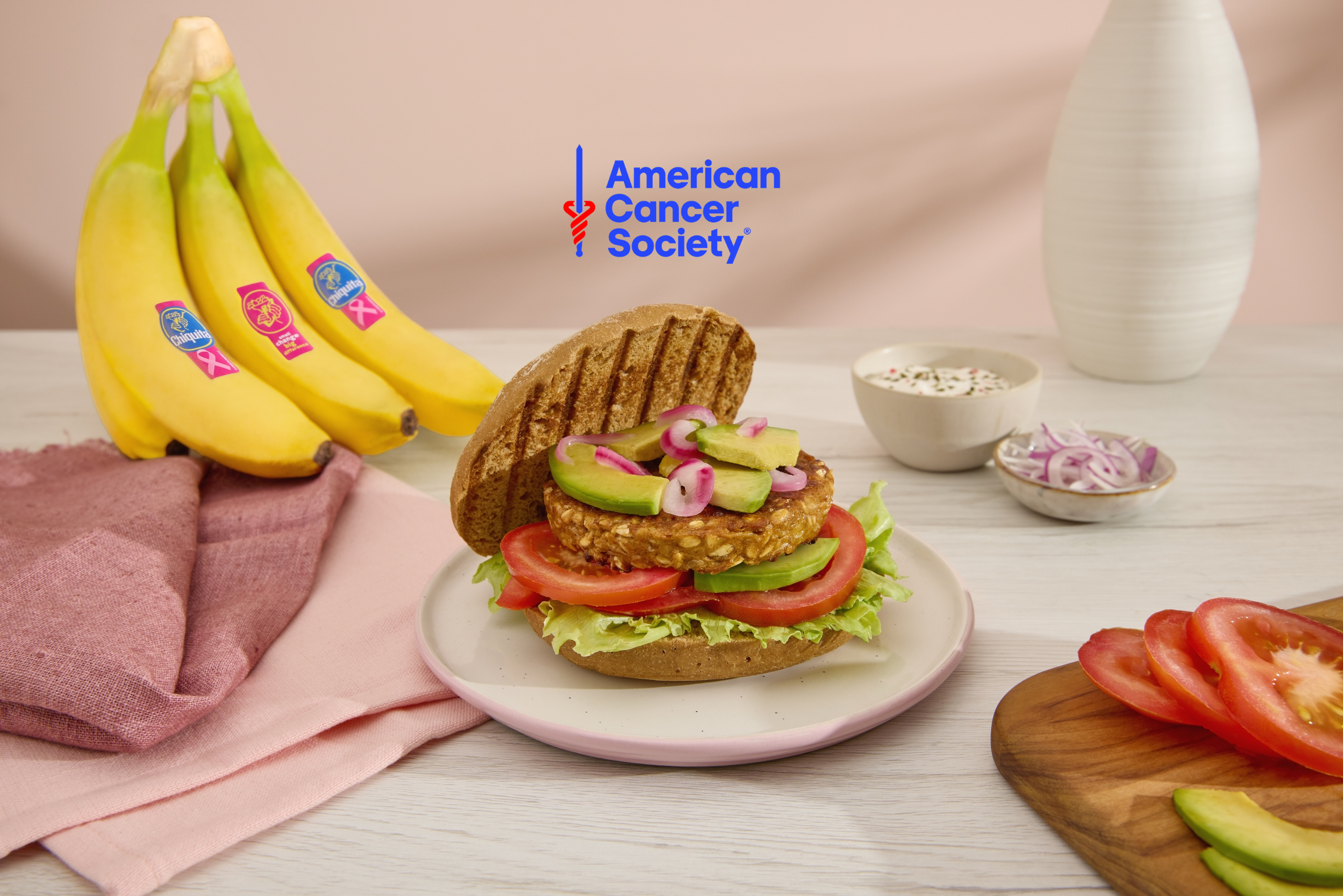 Burger végétarien à la banane Chiquita et aux pois chiches
